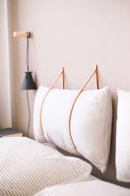 Diy Betthaupt Mit Lederriemen Diy Bett Schlafzimmer Ideen Diy Ideen Kopfteil