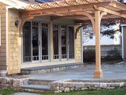 Paint or stain all your wood prior to assembly. Attached Pergola No Ap5 By Trellis Structures Pergola Pictures Pergola Pergola Patio