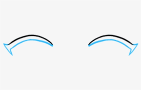 This will keep the eyes from looking flat. Collection Of Free Smile Vector Closed Eye Download Closed Anime Eyes Png Free Transparent Clipart Clipartkey