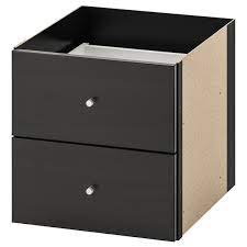 Find ikea drawer unit in furniture | buy or sell quality new & used furniture locally in toronto (gta). Kallax Insert With 2 Drawers Black Brown 33x33 Cm Ikea