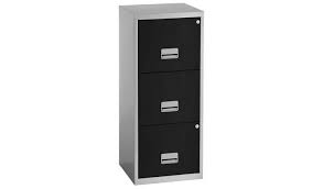 Shop our best selection of 3 drawer filing cabinets for home & office to reflect your style and inspire your home. Buy Pierre Henry 3 Drawer Maxi Filing Cabinet Silver Black Filing Cabinets And Office Storage Argos