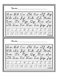 Alphabet Cards Zaner Bloser Manuscript And Cursive