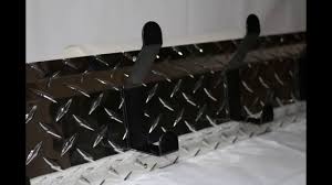 Balance may be paid in full online when ordering or a 20% deposit will start construction of your trailer and the balance paid at pick up at the diamond cargo plant in douglas, georgia. Man Cave Custom Cabinets 5 Hook Coat Hangers In Powder Coated Diamond Plate Youtube