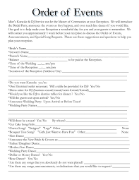 Dj Mize Entertainment Services Wedding Reception Timeline Wedding Day Timeline Template Wedding Itinerary