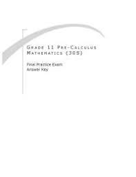 Therefore, i want to have an answer key that unlocks when an assignment is complete but i cannot figure out how to do this in canvas. Grade 11 Precalculus Answer Key Docsity