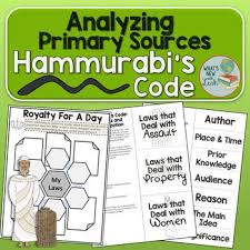 Hammurabi S Code Primary Source Analysis Activity Primary Sources Social Studies Teacher Secondary Teacher