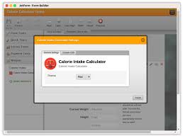 Calorie Intake Calculator Form Widgets Jotform