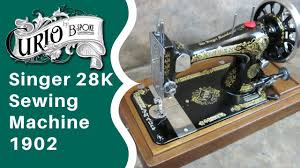 Singer 28k Hand Crank Vintage Sewing Machine Youtube