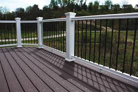 Miami railing is a complete railing system. Contour Vinyl Railing Kit W 36 Round Aluminum Balusters Us Building Products