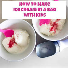 Then put the quart size bag inside the gallon bag and fill it with ice. How To Make Ice Cream In A Bag With Kids Simple Science Recipe