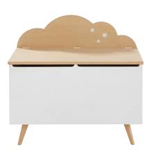 Coffre Enfant Nuage Bicolore Maisons Du Monde Decoration Chambre Bebe Deco Chambre Enfant Deco Chambre Bebe
