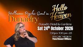 Hello from Heaven Halloween Psychic Night in Dunadry Hotel