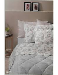 Lenzuolo sopra 160 x 290 cm. Completo Letto In Flanella Matrimoniale Zucchi Nice Grigio