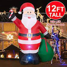 Maybe you would like to learn more about one of these? Christmas Inflatables Giant 12 Foot Inflatable Santa Claus With Gift Bag Wit Xmas Party Decorations Christmas Yard Decorations Inflatable Christmas Decorations
