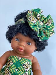 Lucky Leopard Messy Bow, Minikane Head Wrap, Minikane Accessories, Minikane  Bow, Minikane, Messy Bow Head Wrap