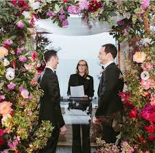 War jim parsons (47) froh über das aus von the big bang theory? Jim And Todd S Wedding Wedding Chuppah Jim Parsons Wedding