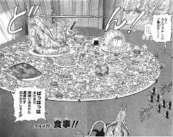 トリコ食事シーン４巻１（グルメ研究所宴会） : トリコの食事シーン