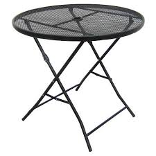 32 Metal Mesh Folding Patio Table Threshold Patio Dining Table Patio Table Outdoor Patio Table