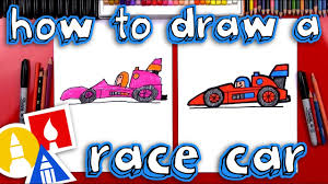 This tutorial shows the sketching and drawing steps from start to finish. How To Draw A Race Car For Young Artists Youtube