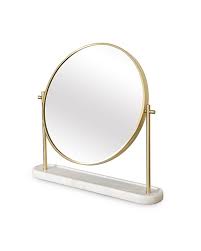 Round Marble Gold Metal Dressing Table Mirror Large Mirror Table Mirror Dressing Table Mirror