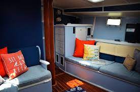 The Saloon Boat Interior Sailboat Interior Sailboat Restoration