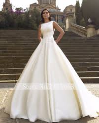 Custom Made White Ivory Satin Ball Gown Wedding Dress Bridal Dress Gown V Neck 931699420490 Eb Ball Gown Wedding Dress Ball Gowns Wedding Aline Wedding Dress