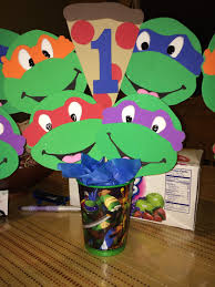 Ninja turtle party decoration ideas. Ninja Turtle Birthday Centerpiece Cumpleanos De La Tortuga Fiesta De Tortuga Cumpleanos Tortugas Ninja
