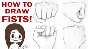 Most anime drawings include exaggerated physical features such as large eyes, big hair and elongated limbs. How To Draw A Fist 4 Ways Youtube