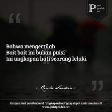 We did not find results for: Puisi Tentang Ungkapan Hati 5 Bait Oleh Rinda Sandria