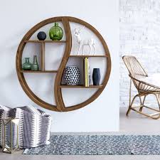 Etagere Murale En Teck 100 Cm Rangements Pour Le Salon Tikamoon Mobilier De Salon Mobilier En Bois Etageres Murales