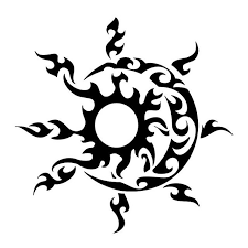 Tribal Sunmoon Tattoo Tribal Moon Tattoo Sun Tattoo Designs Moon Sun Tattoo