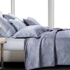 This contemporary, channel stitch pattern makes this super soft 3 piece coverlet set a perfect choice for a clean, zen room. Ntbay Super Soft Luxury Satin Solid Color Twin Queen King Size 3 Piece Coverlet Set Reversible Quilt Set Geometric Pattern Overstock 31706150