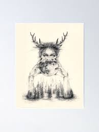 Selenophile Poster By Doriana Poster Art Drawings