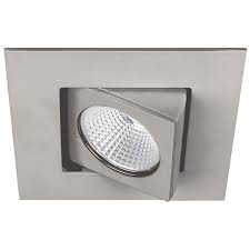 Wac Oculux 3 1 2 Square Nickel Adjustable Led Recessed Trim 69r90 Lamps Plus