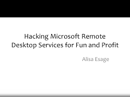 The microsoft remote desktop assistant is an application that allows you to configure your windows pc for remote access from the microsoft remote after completing the configuration, access your pc from another device such as your phone, tablet, pc or mac using the microsoft remote desktop. Hacking Microsoft Remote Desktop Services For Fun And Profit
