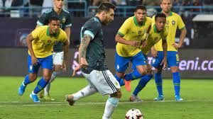 Argentina have been denied three crucial world cup qualifying points after a flat display against chile.lionel messi converted a penalty to put the ar. Argentina Vs Brazil Score Lionel Messi Secures Winning Goal After Penalty Kick Miss Cbssports Com