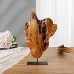 Amazon.com: THY COLLECTIBLES Irregular Handcarved Root Wood Sculture, Wood  Tabletop Abstract Standing Sculture for Home Decor Natural Edge Tabletop ...