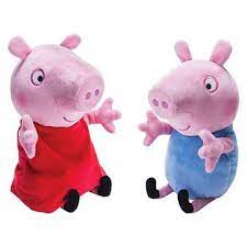 Peppa Pig Peppa George Giggle And Wiggle Plush 2 Pack Peppa Pig Doll Peppa Pig George Pig