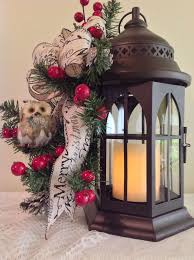 Metall Lantern 4 Candle Owl Merry Christmas Bow Red Berries Small Pine Cones L119 2 Christmas Lanterns Christmas Decor Diy Gold Christmas Decorations