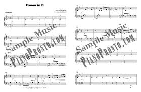 From a youtube video, click the bookmark to find it's sheet music. Canon In D Easy Piano Version Sheet Music Piano Pronto Publishing