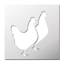 Pochoir Deco De Cuisine Poules Pochoir Pochoirs Imprimables Gratuits Reverse Graffiti