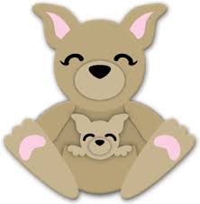 Download Kangaroo Cuddly Animal Free Svg File Punch Art Cards Kids Cards Art For Kids
