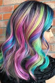 Black And Rainbow Hair Color 55 Fabulous Rainbow Hair Color Ideas Lovehairstyles Com Rainbow Hair Color 30 Hair Color Bright Hair Colors
