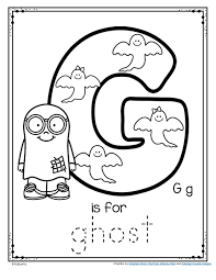 Letter G Is For Ghost Trace And Color Halloween Printable Free In 2020 Halloween Printables Free Halloween Preschool Halloween Letters