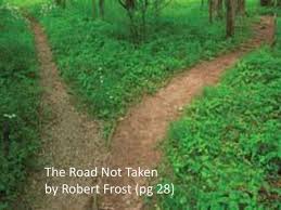 'the road not taken' by robert frost describes how the speaker struggles to choose among two roads diverging in the yellowish woods on an autumn morning. The Road Not Taken Robert Frost Ppt Video Online Download
