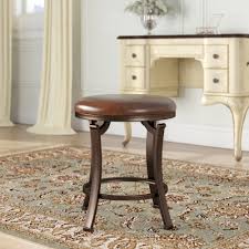 A vanity table does not need to be large, but make it large enough to accommodate a stool stored beneath it. Charlton Home Staten Backless Vanity Stool Reviews Wayfair