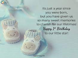 But one thing is for sure, it can never be sweeter than you i felt really excited when you first clutched my fingers. Awesome 1st Birthday Wishes For Baby Boy Ira Parenting