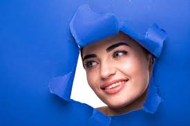 Caroline cara , better known online as captain puffy , is a twitch streamer and youtuber who is friends with the dream team. Free Photo The Face Of A Young Beautiful Woman With A Bright Make Up And Puffy Blue Lips Peers Into A Hole In Blue Paper
