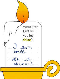 I will be teaching the children at my church about the symbols of christmas on sunday. This Little Light Activity