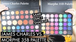 Check spelling or type a new query. James Charles Palette Vs Morphe 35b Palette Omg Same Shades Youtube